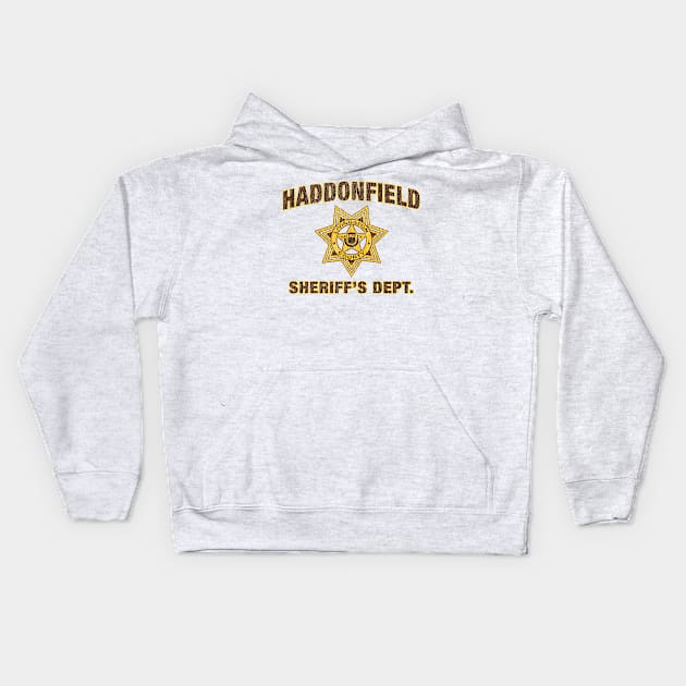 Haddonfield Sheriff's Department Kids Hoodie by AnimalatWork